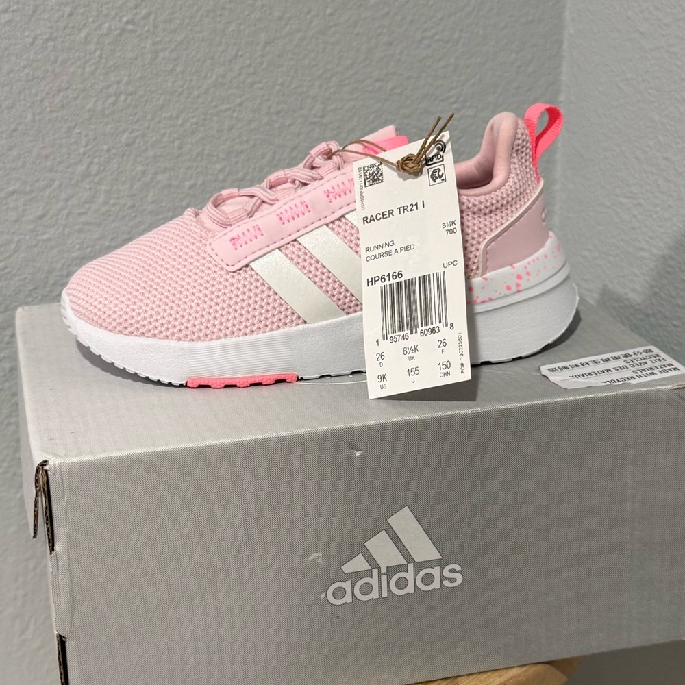 Adidas Racer TR21 Pink and White Sneakers